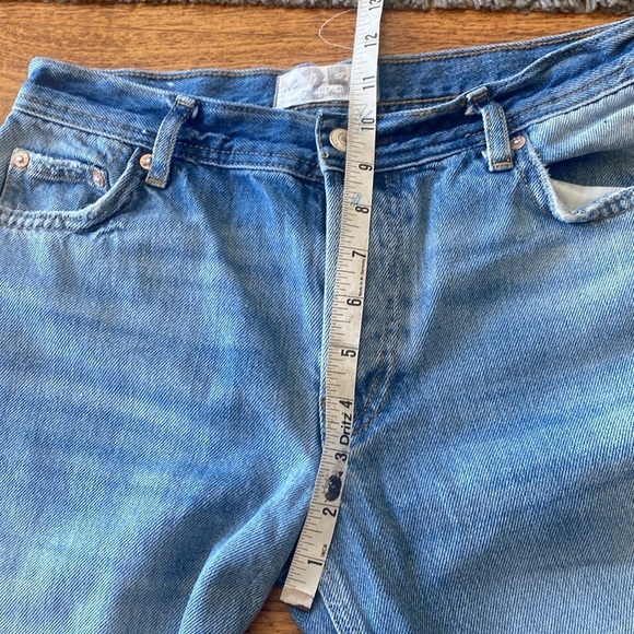 Free People We The Free Maggie Heavily Distressed Crop Jeans Size 25 Frayed Hem - Picture 7 of 14